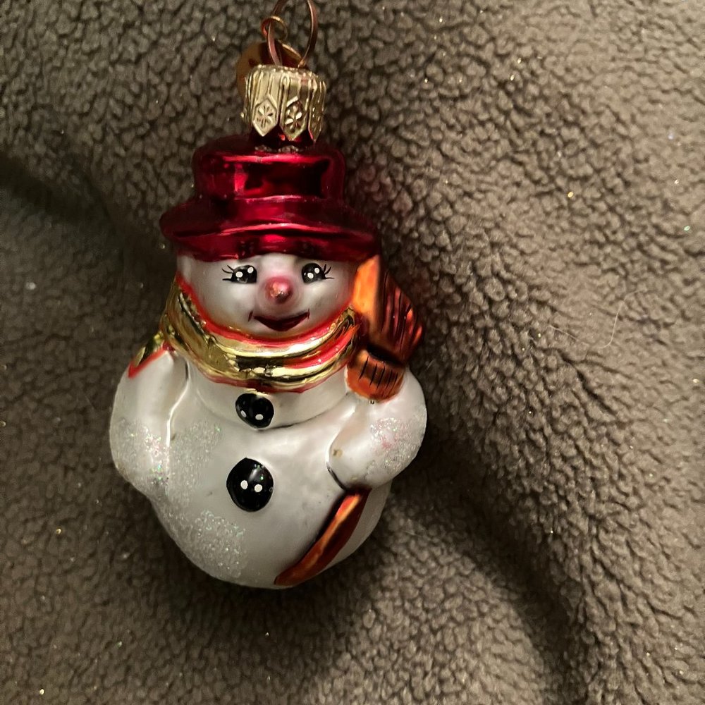 Littlest Snowman-Red Hat Event - Christopher Radko - Picture 1 of 5